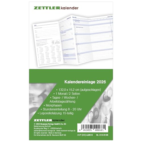 Zettler Inserto di ricambio per calendario TP 1M/2S... - Amazon Italie à 5.62€