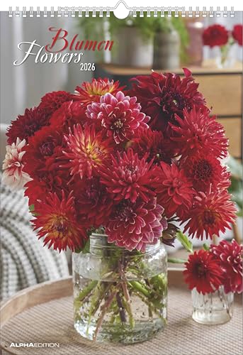 Alpha Edition - Blumen Kalender 2026 – Wandkalender A3... - Maison & Cuisine Amazon Allemagne à 4.21€