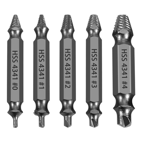 Newder-eu Lot de 5 extracteurs de vis, en acier HSS 4241... - Bricolage & Outils en promo à 9.36€