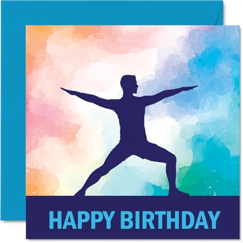 Yoga Sport Birthday Cards - Boys in Sports - Happy Birthday... - Sports & Fitness en promo à 2.46€