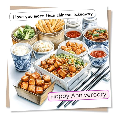Funny Happy Anniversary Card for Loved One - I Love You... - Loisirs Créatifs Amazon Royaume-Uni à 1.99€