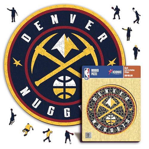 Iconic Puzzles - Denver Nuggets, Logo, Puzzle di Legno con... - Jouets & Jeux Amazon Italie à 18.38€