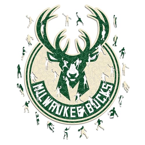 Iconic Puzzles NBA Puzzle de Madera, Color Milwaukee Bucks... - High-Tech & Électronique en promo à 41.34€