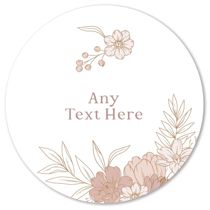 Personalised Stickers With Any Text Floral Handmade With... - Loisirs Créatifs Amazon Royaume-Uni à 1.00€