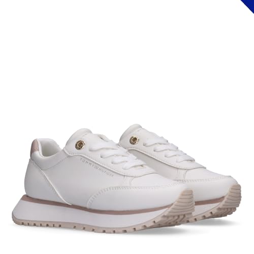 Tommy Hilfiger, Zapatilla de Cordones para niña, Miren, Off... - Amazon Espagne à 35.94€