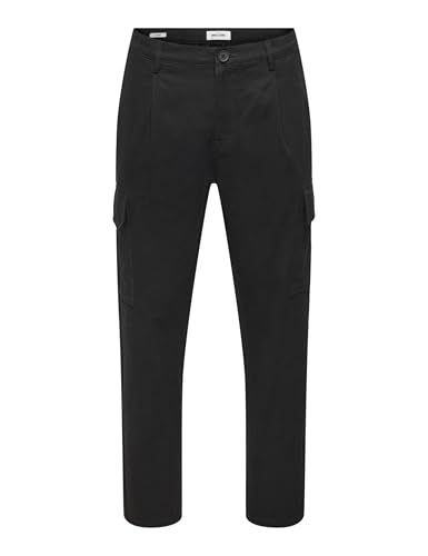 ONLY & SONS Onsbologna New Reg Twill Cargo Otl, Nero, 32W x... - Auto & Motorcycle Amazon Italy à 12.83€