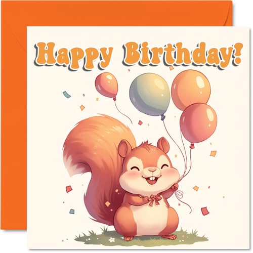 Squirrel Birthday Cards - Balloon Animals - Happy Birthday... - Sports & Fitness Amazon Royaume-Uni à 2.79€