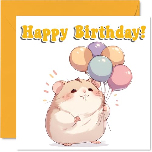 Hamster Birthday Cards - Balloon Animals - Happy Birthday... - Sports & Fitness en promo à 2.47€