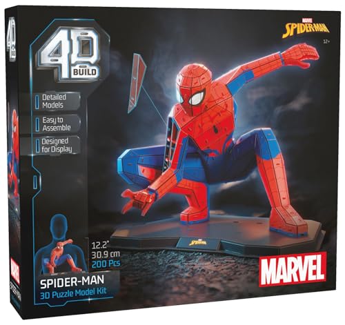 4D Build, Marvel Spider Man 3D Puzzle Model Kit Full-Body... - Jouets & Jeux Amazon Allemagne à 18.80€