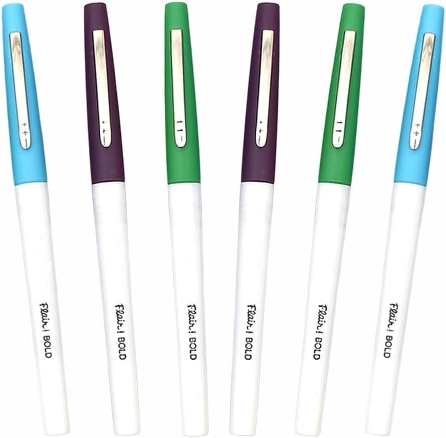 FNX Paper Mate Flair - 6 bolígrafos de punta de fieltro de... - Bébé & Puériculture Amazon Espagne à 2.28€