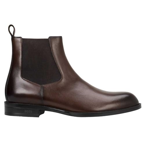 BOSS Tayil_cheb_bu, Stivaletti Chelsea Uomo, Marrone Scuro... - Amazon Italy à 89.95€