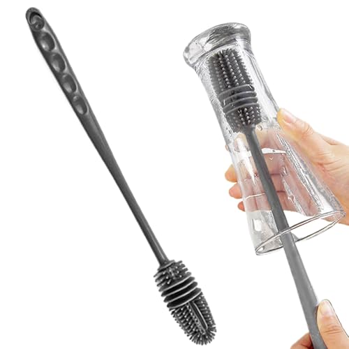 Brosse à bouteille en silicone – Brosse à bouteille à tête... - Sports & Fitness Amazon France à 1.84€