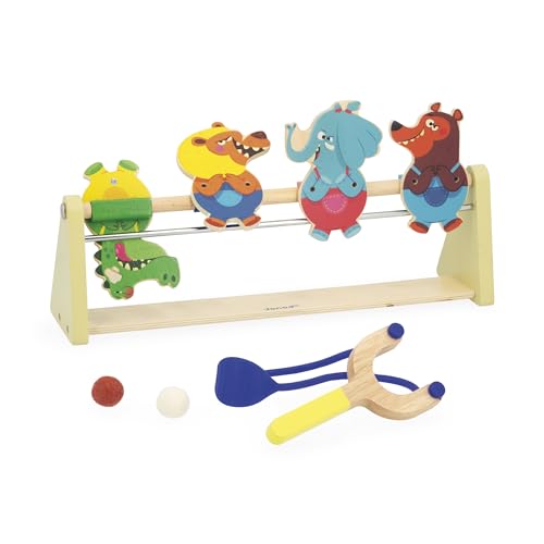 Janod - Kinderschießstand aus Holz - Zielspiel - 4 Personen... - Jouets & Jeux en promo à 13.80€