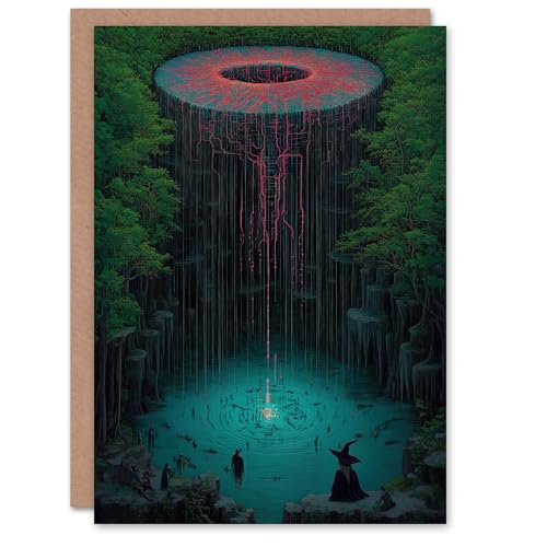 Artery8 Greeting Card Witch Forest Tree Of Life Surreal... - Auto & Moto en promo à 2.56€