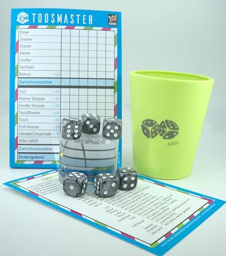 KENDi GAMES Würfelbecher aus Soft-Kunststoff – Apfelgrün –... - Jeux Vidéo & Consoles en promo à 9.95€