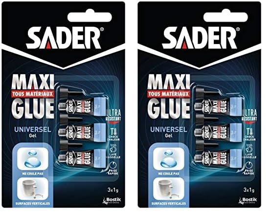 Sader Maxiglue Gel – Super Glue Universelle – Tous... - Sports & Fitness Amazon France à 4.66€
