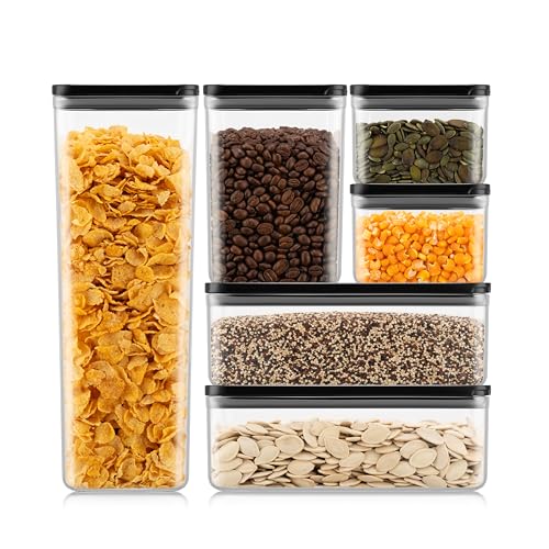 Bodum Set of 6 Storage Jars with Black Lids CANTEEN... - Maison & Cuisine Amazon Royaume-Uni à 24.27€