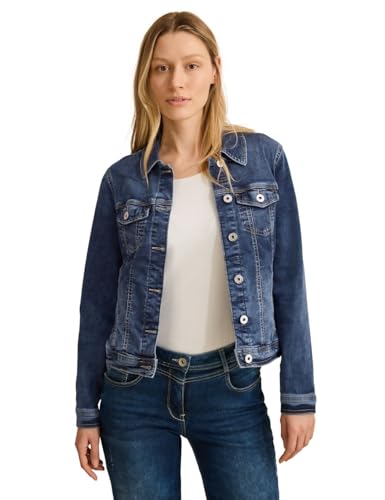 Cecil B212453 Chaqueta Vaquera, Mid Blue Wash, S Mujeres - Mode & Vêtements Amazon Espagne à 22.90€