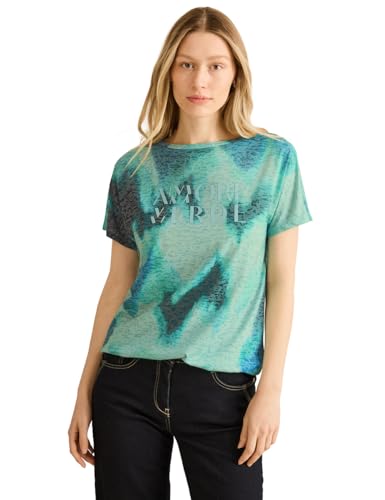 Cecil B322951 Maglietta con Stampa Wording, Cool Salvia... - Mode & Vêtements Amazon Italie à 11.03€