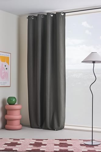 JOTEX Shadow Eyelet Blackout Eyelet Curtain 140 x 250 cm... - Maison & Cuisine Amazon Royaume-Uni à 23.47€