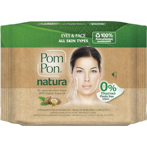 Pom Pon NATURA Gesichts und Augen Make up Entfernungstücher... - Auto & Moto en promo à 3.19€