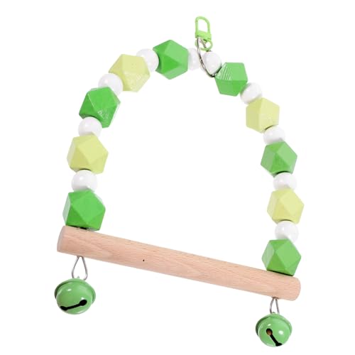 Kisangel Parrot Training Toys Natural Wood Swing Birdcage... - Sports & Fitness en promo à 5.99€