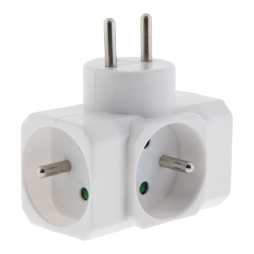 Zenitech - Multiprise Triplite 16A 3680W 230V - Blanc en promo à 1,49€ (-82%) sur Amazon FR