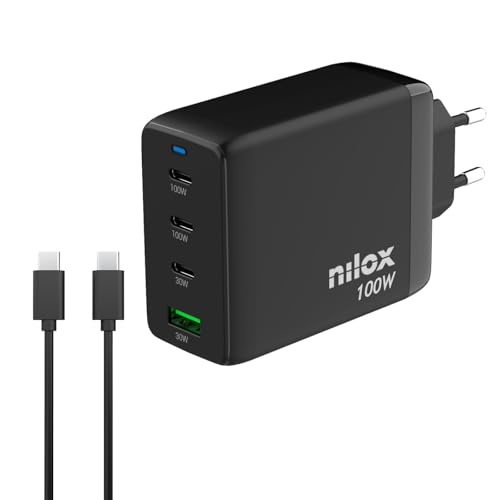 Nilox, Cargador Universal con 3 Puertos Tipo C y 1 Tipo A... - High-Tech & Électronique Amazon Espagne à 27.38€