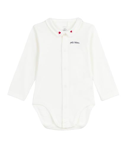 Petit Bateau Body bébé à col brodé et message en poitrine - Sports & Fitness en promo à 9.20€