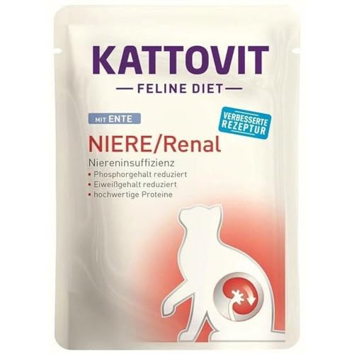 Katzenfutter Kattovit Niere/Renal Duck 85g - Marke:... - Animalerie en promo à 1.49€