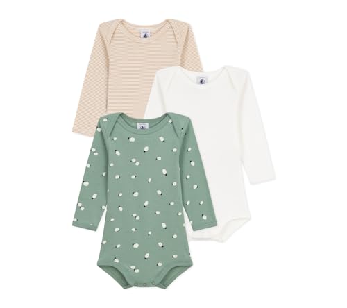 Petit Bateau Lot de bodies manches longues en coton imprimé... - Sports & Fitness en promo à 15.26€