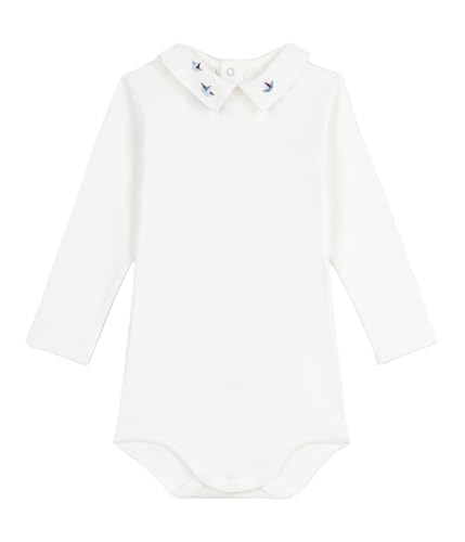 Petit Bateau Body Bébé En Coton À Col Brodé, Uni en promo à 9,42€ (-51%) sur Amazon FR