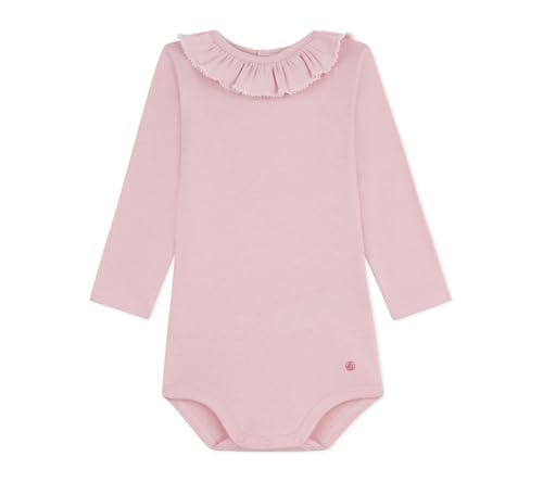 Petit Bateau Body bébé en coton à col, uni - Sports & Fitness en promo à 8.04€