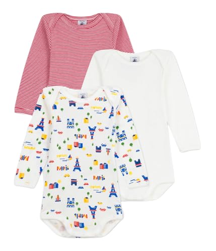 Petit Bateau Lot De Bodies Manches Longues En Coton Imprimé... en promo à 14,24€ (-43%) sur Amazon FR