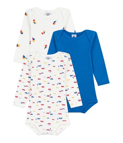 Petit Bateau Lot de bodies manches longues en coton imprimé... en promo à 11,60€ (-39%) sur Amazon FR