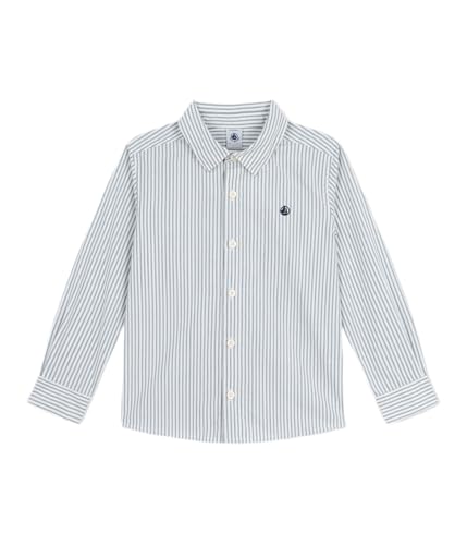 Petit Bateau Camisa Niño de Algodón a Rayas, Milk/Goblin... - Nouvelle promo Amazon à 14.07€