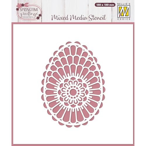 Nellie's Choice Stencil Easter Egg Flower Wreath 5.9 x 5.9... - Jardin & Extérieur Amazon Royaume-Uni à 2.55€