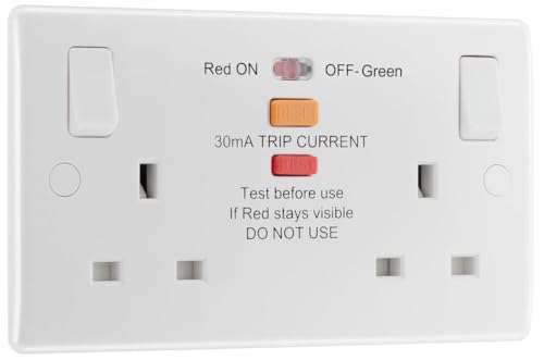 BG Electrical Double Switched Socket with Type A RCD... - Maison & Cuisine Amazon Royaume-Uni à 11.29€