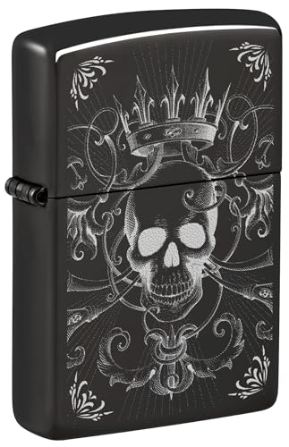 Zippo Sturmfeuerzeug - Skull, High Polish Black, Photo... - Mode & Vêtements en promo à 32.61€