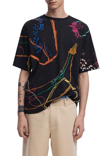 Desigual TS_MATARO, 2000 Negro, XXL - Mode & Vêtements Amazon Espagne à 19.97€