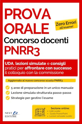 Supera la prova orale del concorso docenti : UDA, lezioni... - Deal du jour à 3.99€