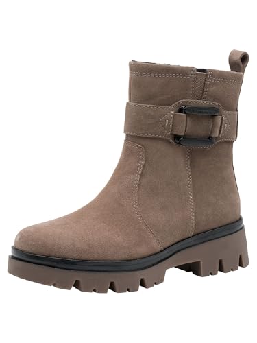 TAMARIS Botas planas de media longitud para mujer, de ante... - Amazon Spain à 45.71€