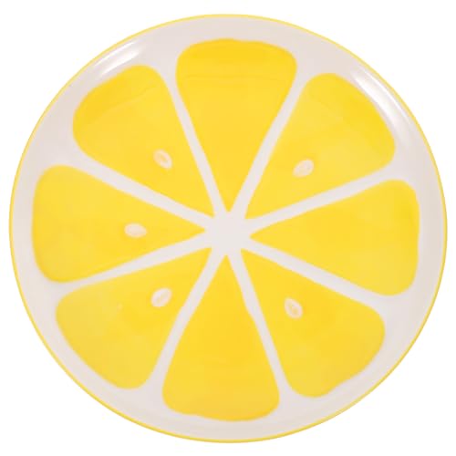 DECHOUS Lemon Ceramic Plate Serving Food Dish Simulation... - Maison & Cuisine Amazon Royaume-Uni à 10.79€