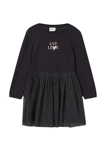 s.Oliver Kurzes Kleid mit Mesh-Rock und Glitzerprint - Maison & Cuisine en promo à 23.18€