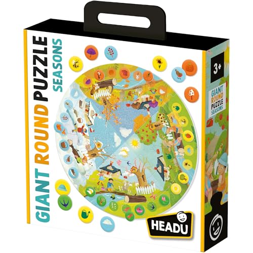 HEADU - Giant Round Puzzle Seasons - Gira e gioca con le... - Jouets & Jeux Amazon Italie à 6.99€