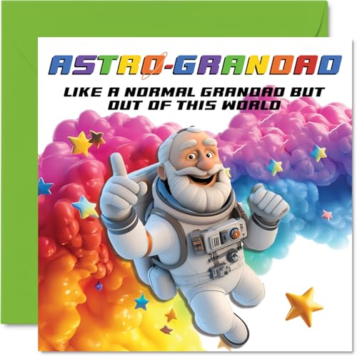 Grandad Birthday Card - Astro-Grandad - Happy Birthday Card... - Auto & Motorcycle Amazon UK à 2.03€
