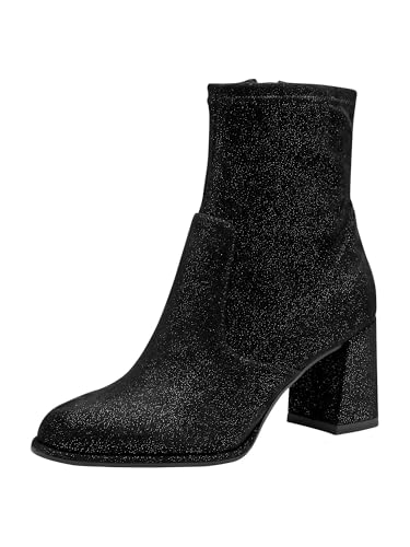 Tamaris Botín para mujer con tacón 1-25057-43, color negro... - Vente Flash Amazon -61%