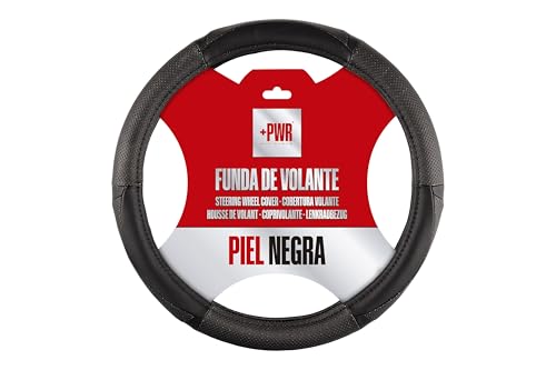 +PWR Car Parts Funda de Volante de Piel de Forraje Negra... - Garden & Outdoor Amazon Spain à 12.35€