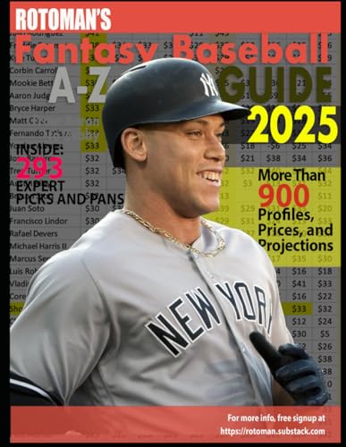 Rotoman's Fantasy Baseball Guide A-Z 2025 - Sports & Fitness Amazon Espagne à 7.11€