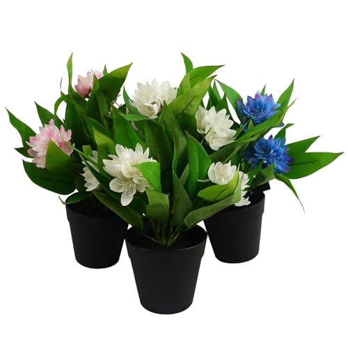 Leaf Artificial Freesia Flowering Houseplant Potted Plants... - Jardin & Extérieur Amazon Royaume-Uni à 14.99€
